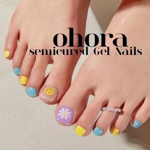 💅OHORA P WITTY Semicure Gel Pedicure [NIB] "discontinued"